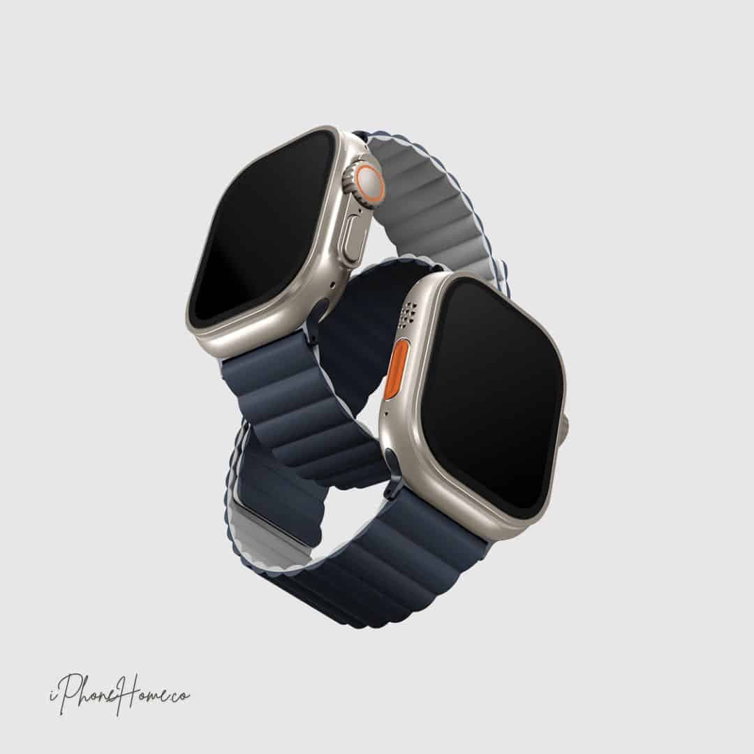 بند اپل واچ یونیک مدل Revix سفید-سرمه ایی مناسب اپل واچ 49/46/45/44mm