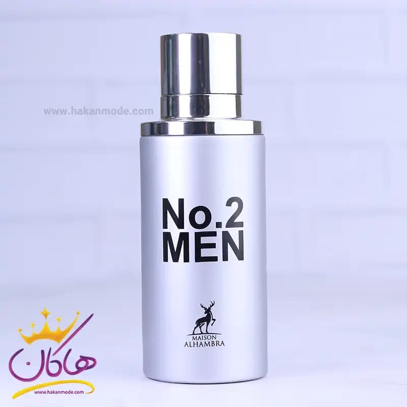 عطر ادکلن الحمبرا مردانه نو 2 من No. 2 Men مدل کارولینا هررا 212 حجم 80 میل — تصویر ۳