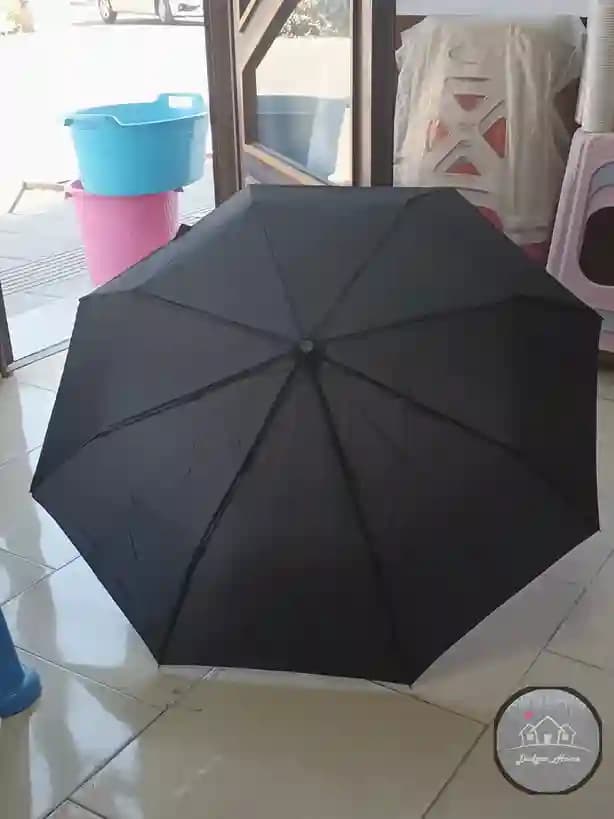 چتر تاشو اتوماتیک مشکی — تصویر ۴