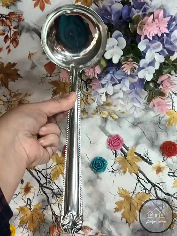 ملاقه دسته بلند استیل — تصویر ۳