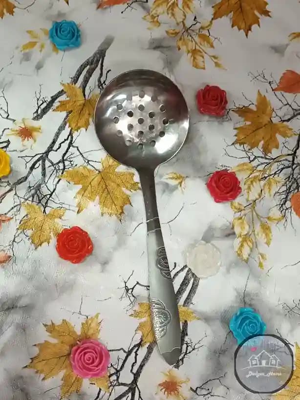 کفگیر پلوکش گل لیزری — تصویر ۳