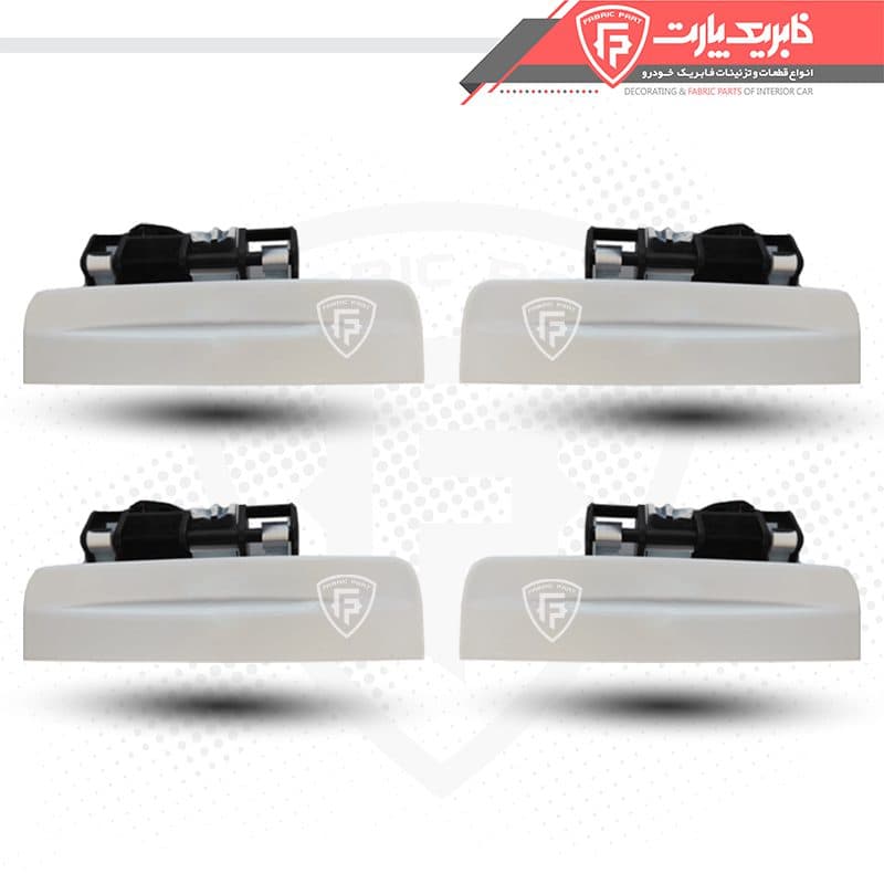 دستگیره درب بازکن بیرونی سمند سورن سفید – دست کامل — تصویر ۲