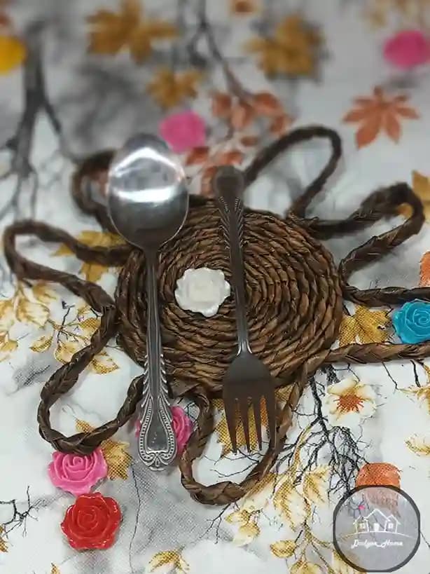 قاشق و چنگال استیل مدل دلی — تصویر ۳
