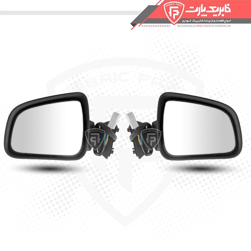 آینه رنو ساندرو برقی – با فلاپ رنگی مشکی – دست کامل