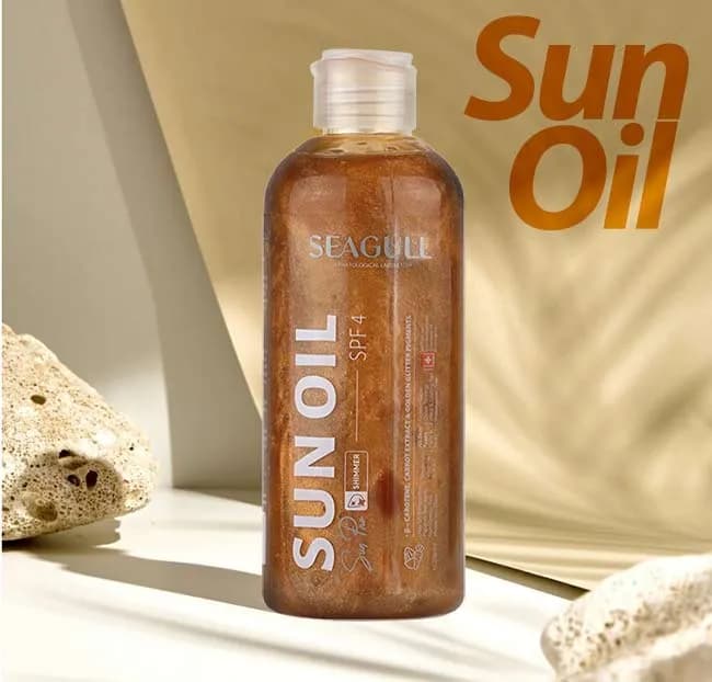 روغن برنزه کننده و ویتامینه اکلیلی سی گل حاوی عصاره هویج spf4(250میل) — تصویر ۹