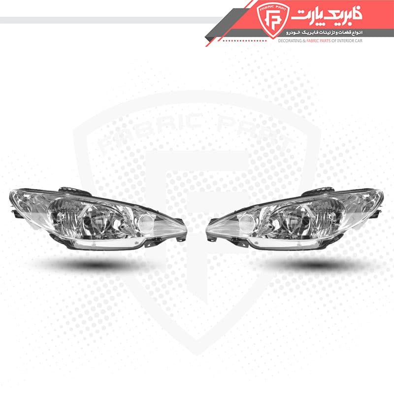 چراغ جلو پژو 206 کریستال A+ – دست کامل