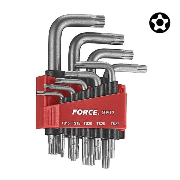 سری آلن ستاره ای پنج پر سوراخ دار 9 عددی FORCE مدل F50913 — تصویر ۳