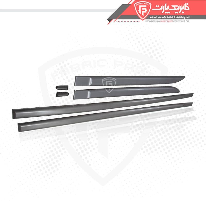 زه پلاستیکی روی درب پراید 132 کامل خاکستری