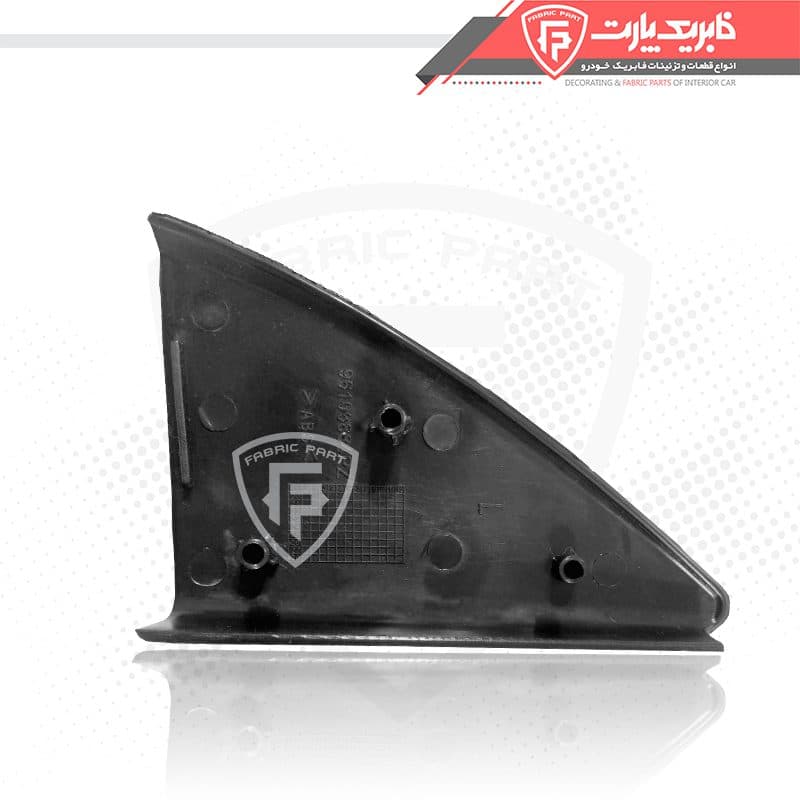 قاب پلاستیکی لچکی آیینه روی درب جلو چپ پژو مشکی برقی — تصویر ۳