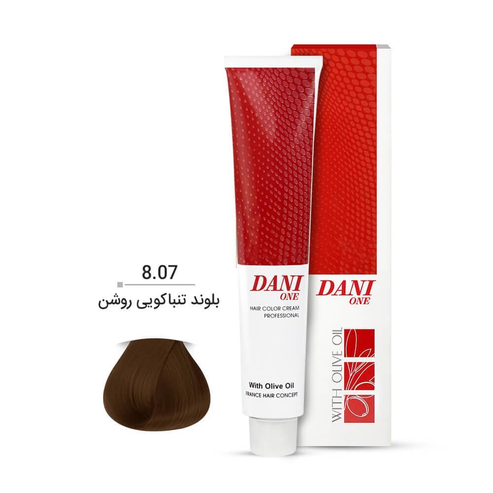 رنگ مو دنی وان تنباکویی شماره 8.07 100 میل