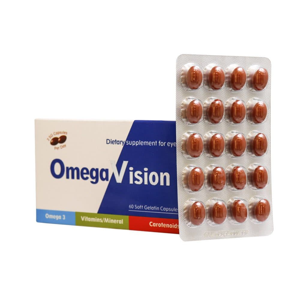 کپسول ژلاتینی امگا ویژن (60 عددی)