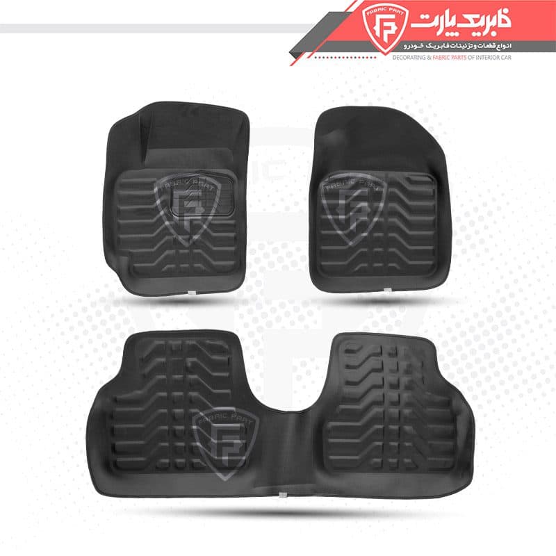 کفپوش سه بعدی پلاستیکی تیبا مشکی