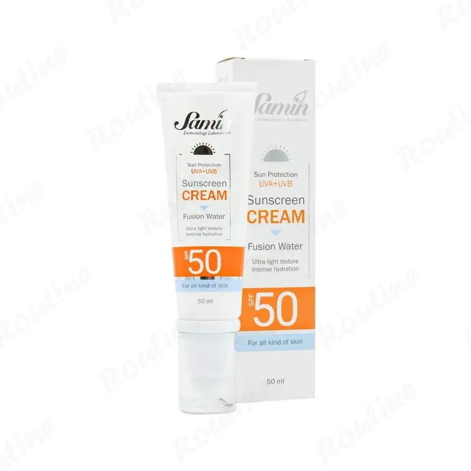 ضد آفتاب فیوژن واتر SPF 50 مناسب انواع پوست ثمین 50 میلی‌لیتر — تصویر ۲