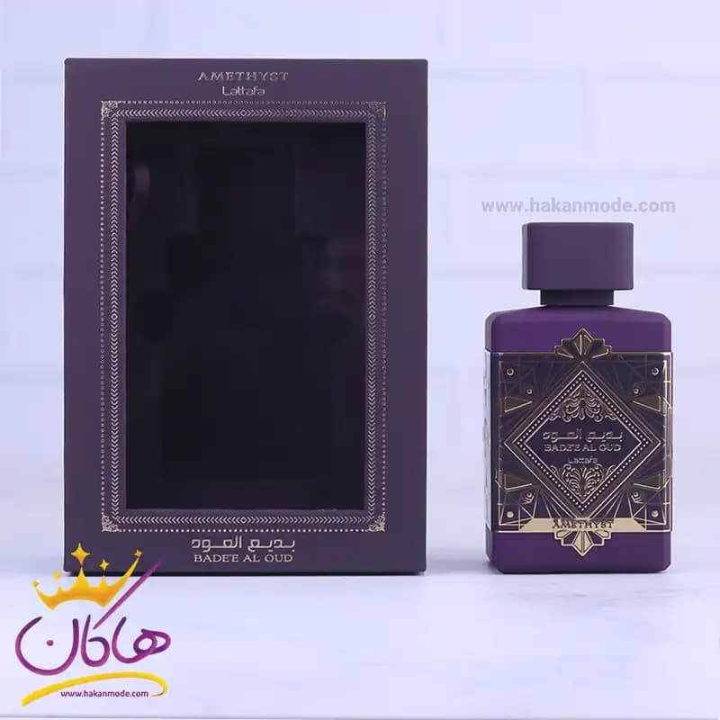 ادکلن لطافه یونیسکس بدیع العود آمیتیست 100 میل — تصویر ۵