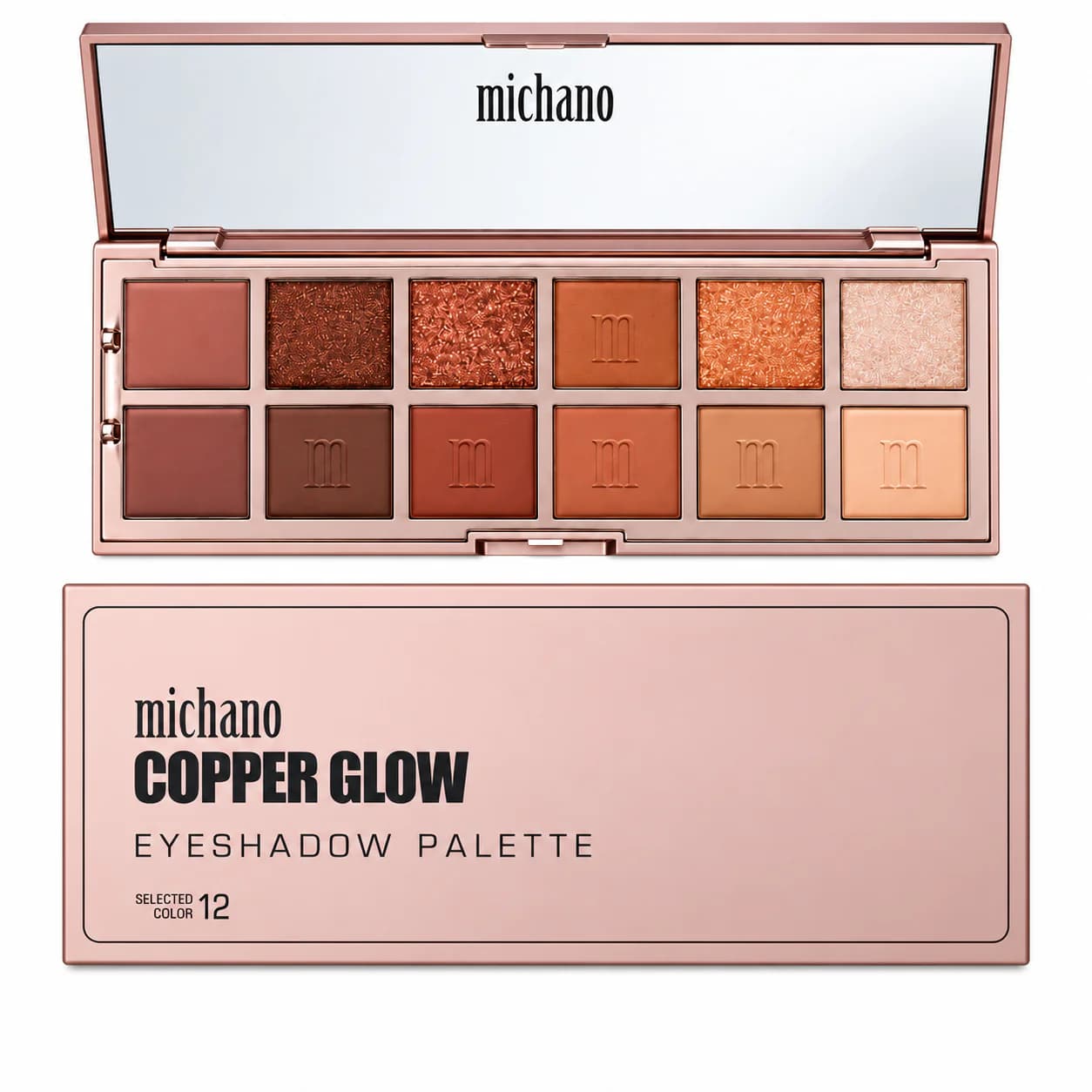 پالت سایه ۱۲ رنگ COPPER GLOW میچانو — تصویر ۵