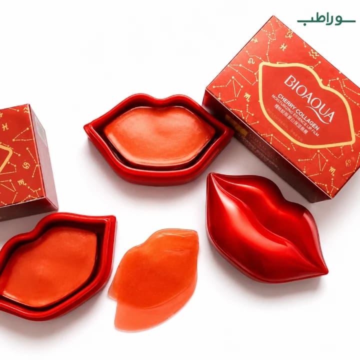 پچ لب بیواکوا کلاژن گیلاس 20 عددی | BIOAQUA Cherry Collagen Lip Mask — تصویر ۵