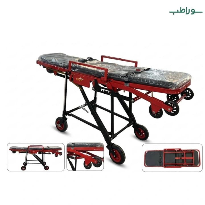 برانکارد آمبولانسی NF-A2 با قابلیت تنظیم ارتفاع و ساختار آلومینیومی — تصویر ۲