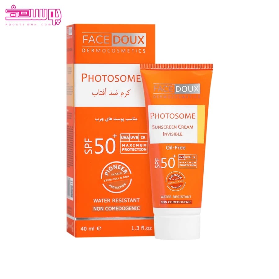 کرم ضدآفتاب فیس دوکس فاقد چربی (40میل) — تصویر ۷