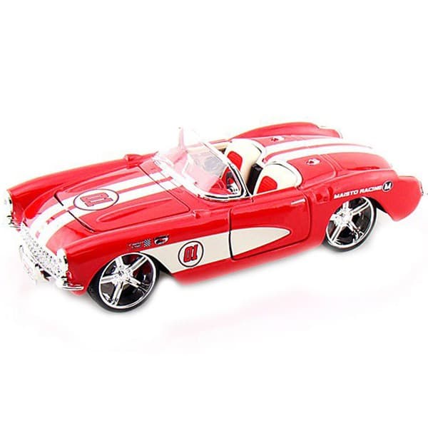 ماکت ماشین Chevrolet Corvette 1957 اسمبلی برند Maisto — تصویر ۵