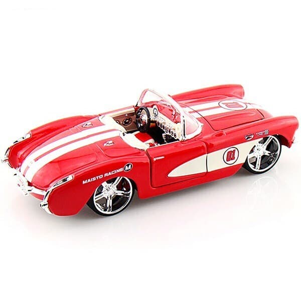 ماکت ماشین Chevrolet Corvette 1957 اسمبلی برند Maisto — تصویر ۳