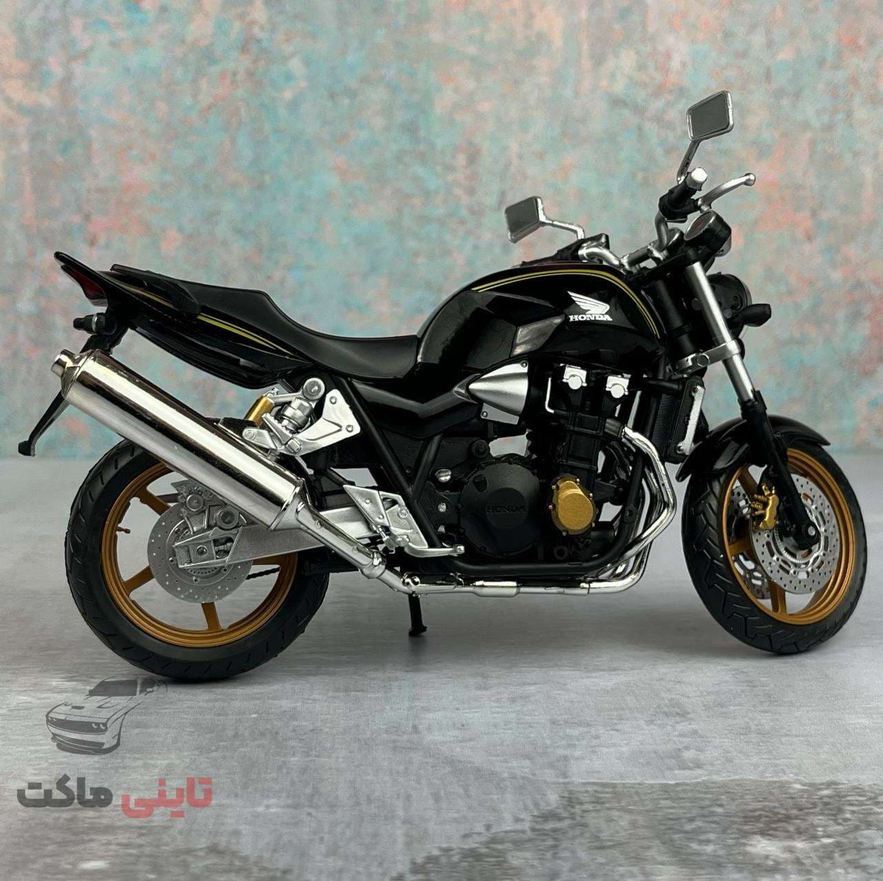 ماکت موتور Honda CB1300 برند Automaxx رنگ مشکی — تصویر ۴