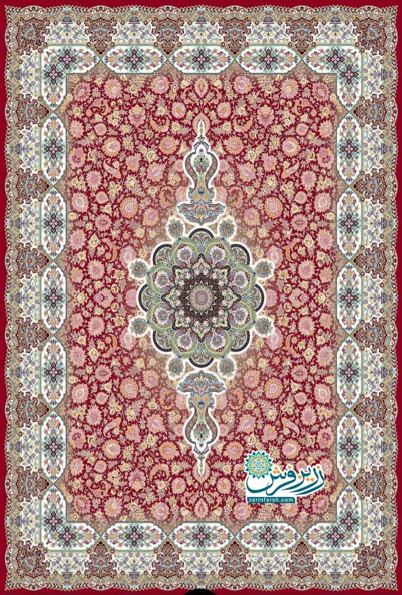 فرش 1200 شانه طرح فرنگیس روناسی – تمام نخ اکریلیک