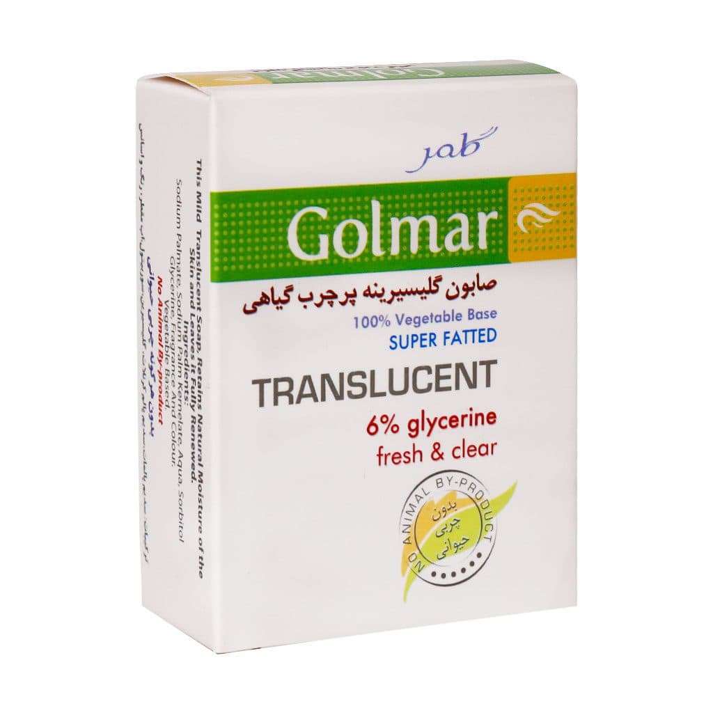 صابون گلیسیرینه پرچرب گیاهی مناسب پوست خشک گلمر(100گرم)