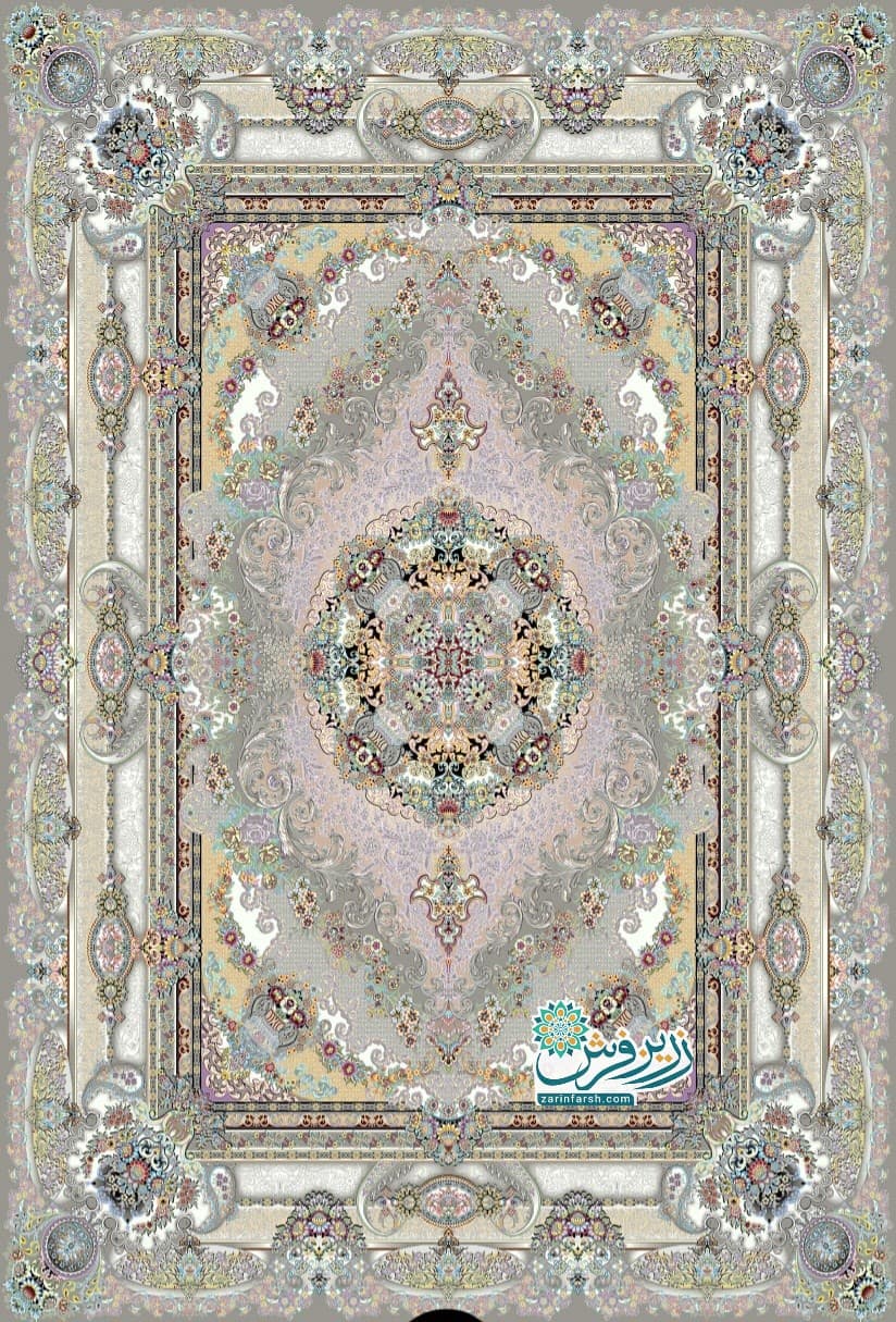 فرش 1200 شانه طرح دموتکس ترمه – تمام نخ اکریلیک