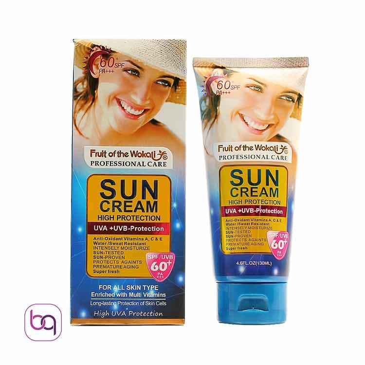 کرم ضد آفتاب بدون رنگ وکالی سان کرم SPF60
