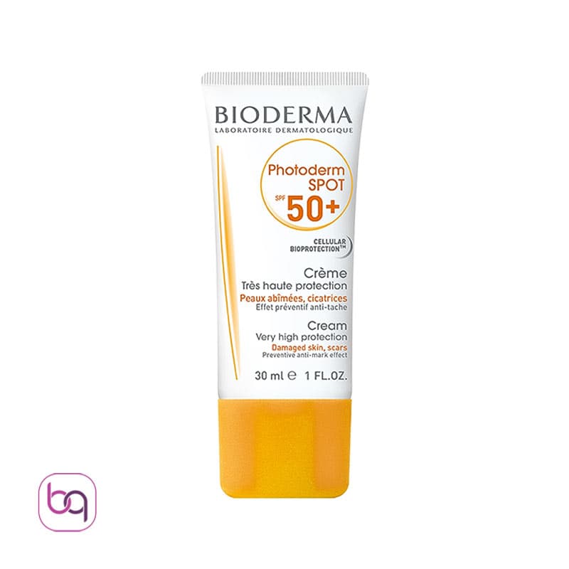 کرم ضد آفتاب فتودرم بیودرما اسپات بی رنگ spf 50 اصل