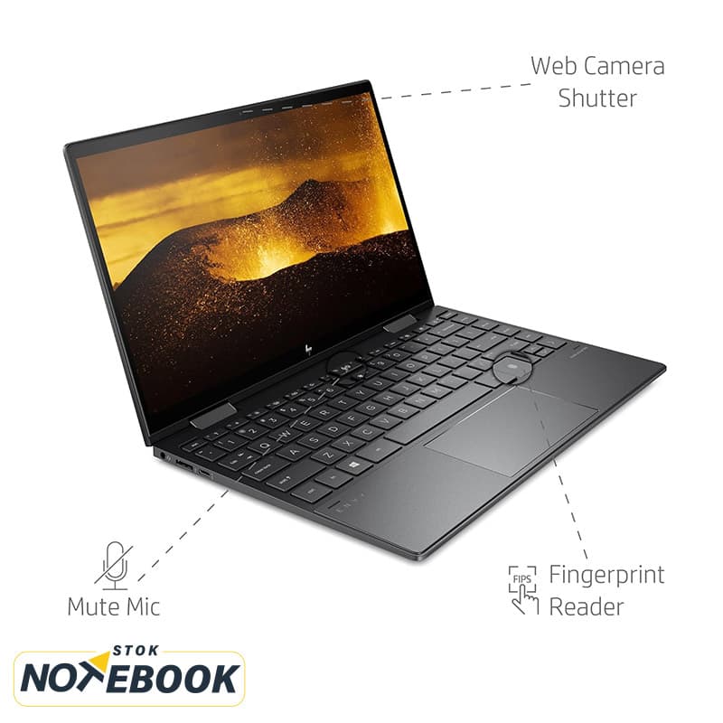 لپ تاپ اچ پی مدل Envy 13 | Ryzen 5-5600U/8GB/512GB/AMD Radeon/13.3 inch FHD X360 Touch – I — تصویر ۵