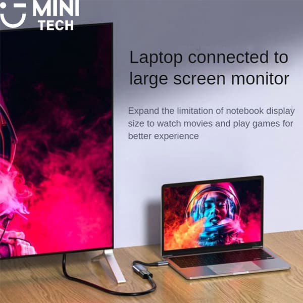 تبدیل مینی DP به HDMI 8K مینی تک — تصویر ۴