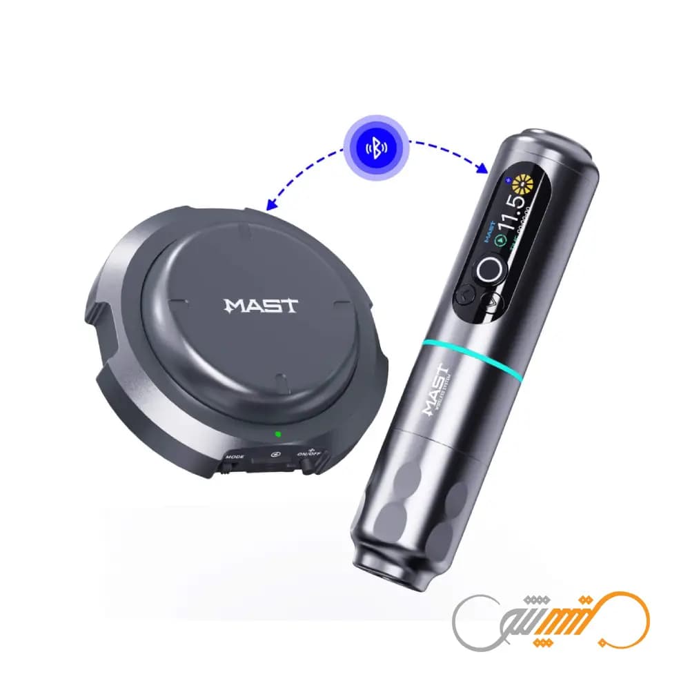 دستگاه تتو وایرلس مست آرچر 2 با پدال بلوتوثی Mast Archer 2 Max & Pedal — تصویر ۲