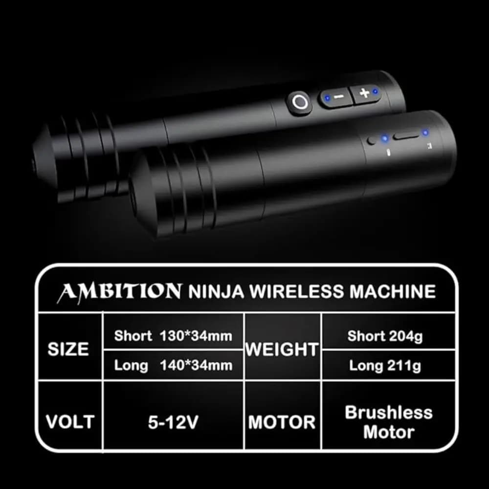 دستگاه تتو وایرلس نینجا امبیشن Ambition Ninja — تصویر ۷