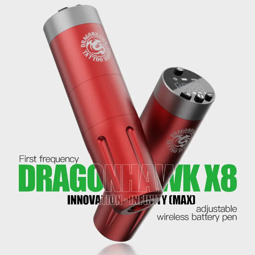 دستگاه تتو وایرلس دراگون هاوک Dragonhawk X8 Wireless — تصویر ۷