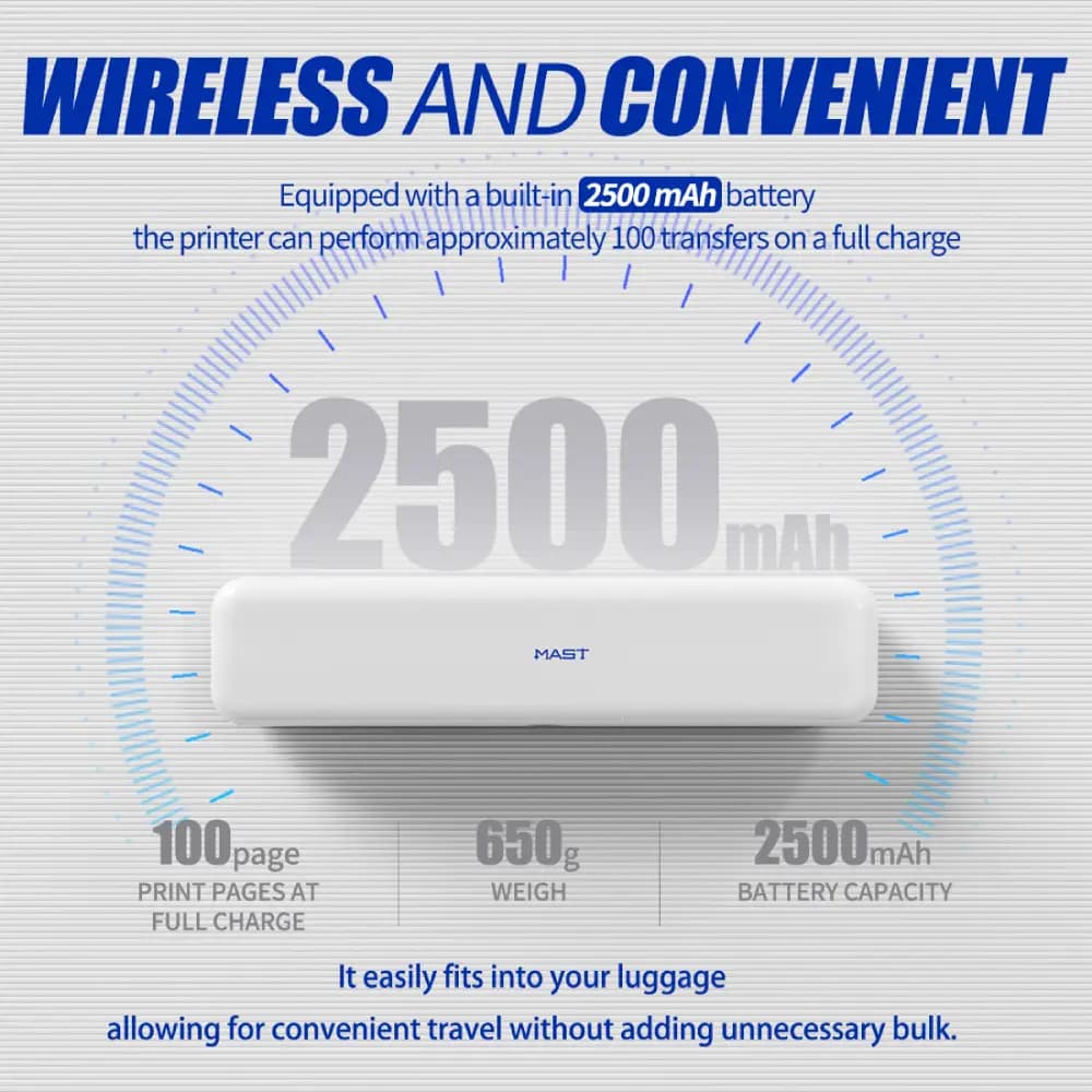 پرینتر حرارتی استنسیل وایرلس مست MAST Smart Printer — تصویر ۱۰