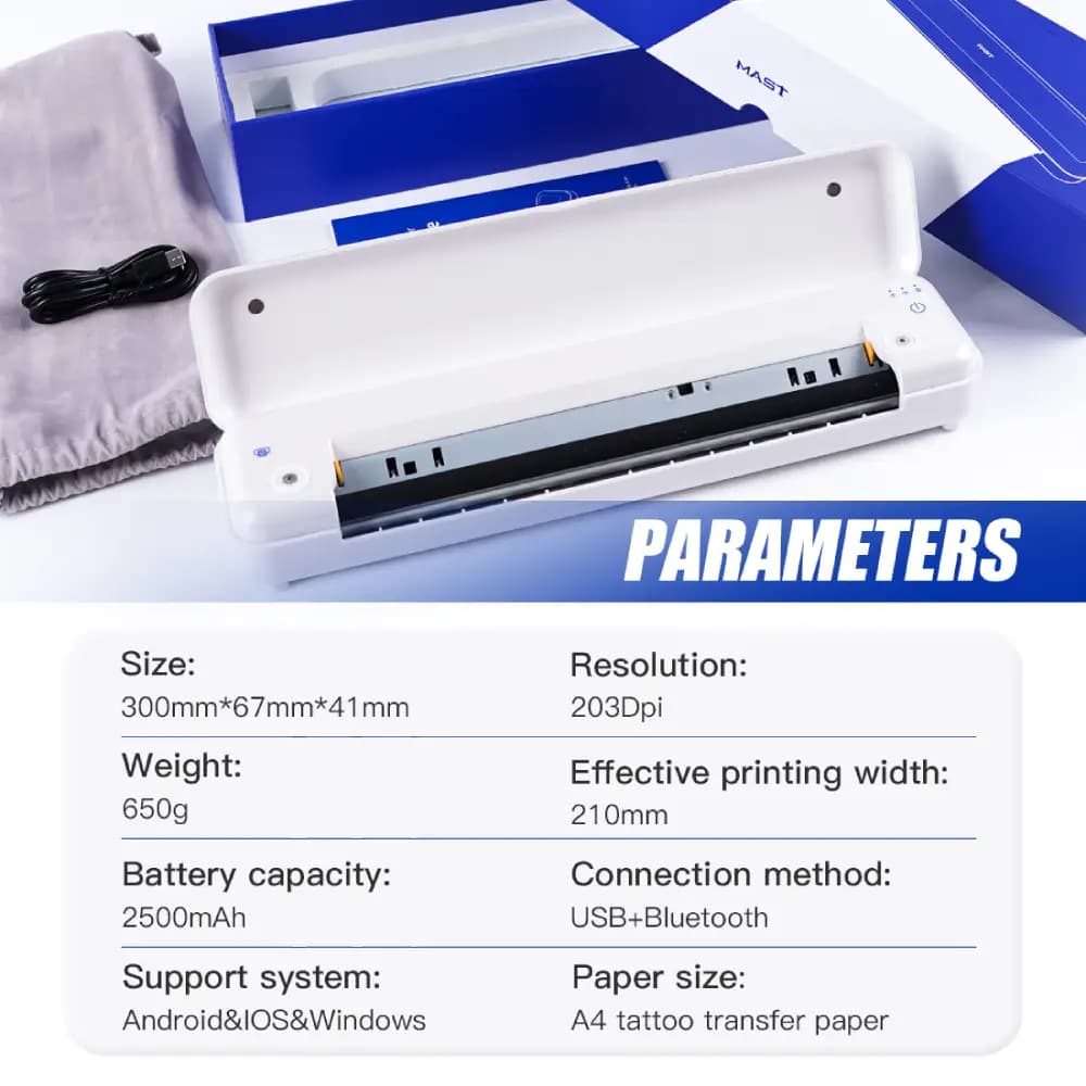 پرینتر حرارتی استنسیل وایرلس مست MAST Smart Printer — تصویر ۳