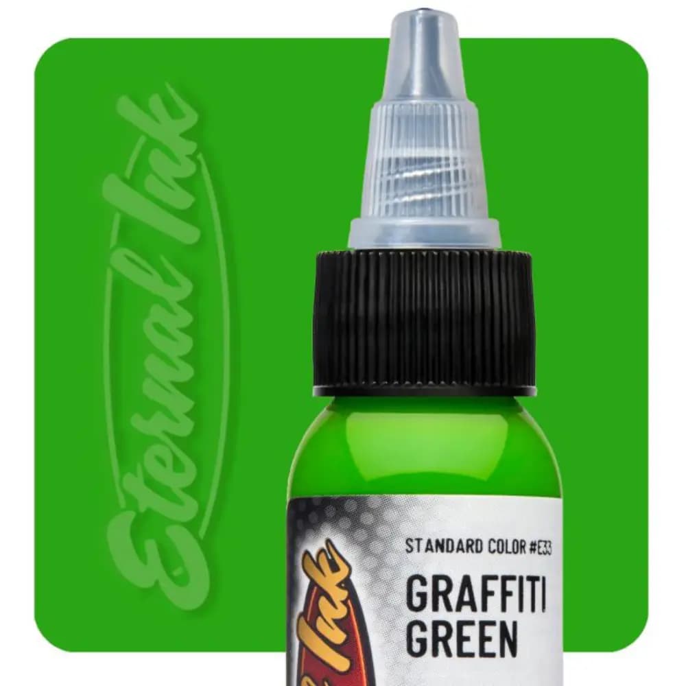 رنگ تتو اترنال Eternal Graffiti Green — تصویر ۴