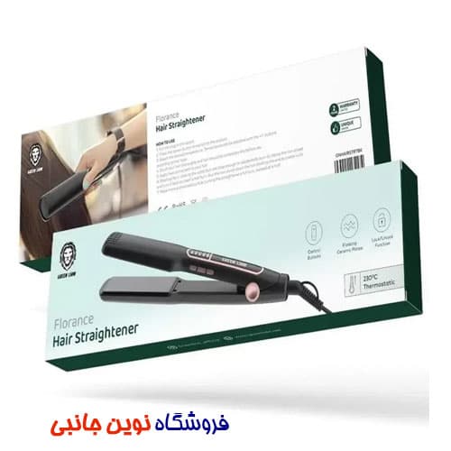 اتو موی گرین لاین مدل فلورانس Florence GNHAIRSTRTBK ا Green Lion Florance GNHAIRSTRTBK Hair Straightener (تک/ عمده) — تصویر ۷