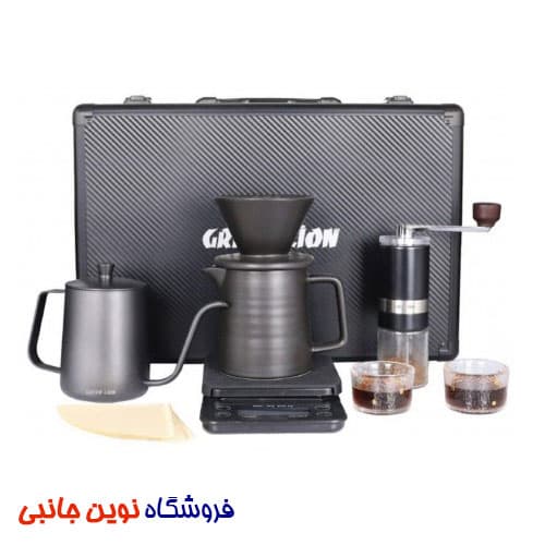 ست قهوه ساز گرین لاین مدل G-80 Plus قابل حمل ا Green Lion G-80 Plus Coffee Maker Set GNG80PCOFFST ( تک / عمده ) — تصویر ۳