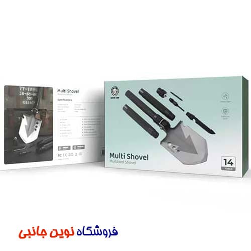 بیل چندکاره گرین لاین مدل Multi Shovel ا Green Lion GNMLTSHLBK Multi Shovel 14 Tools (فقط عمده) — تصویر ۵
