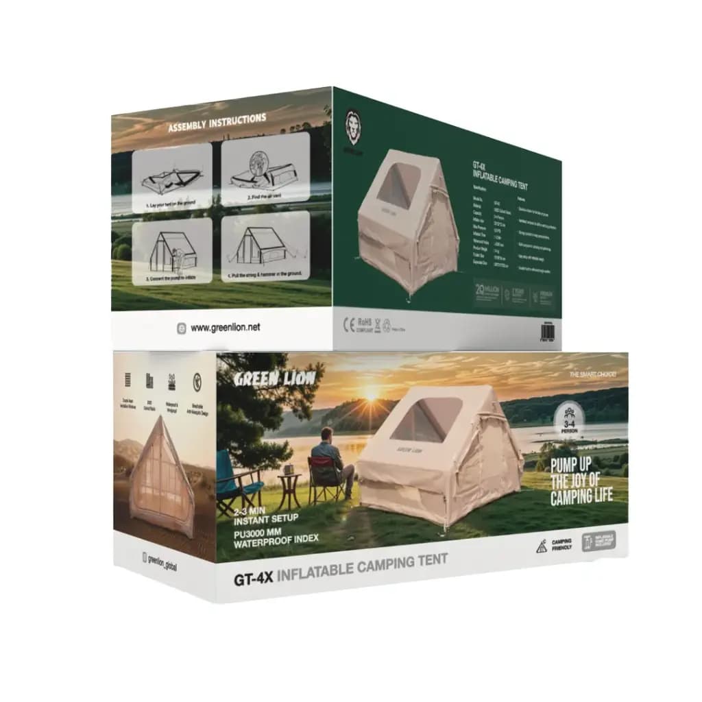چادر مسافرتی 4 نفره گرین لاین Green Lion GT-4X Inflatable Camping Tent — تصویر ۷
