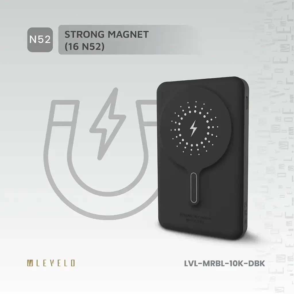 پاوربانک وایرلس 10000 لولو Levelo Marbella MagSafe Leather — تصویر ۶