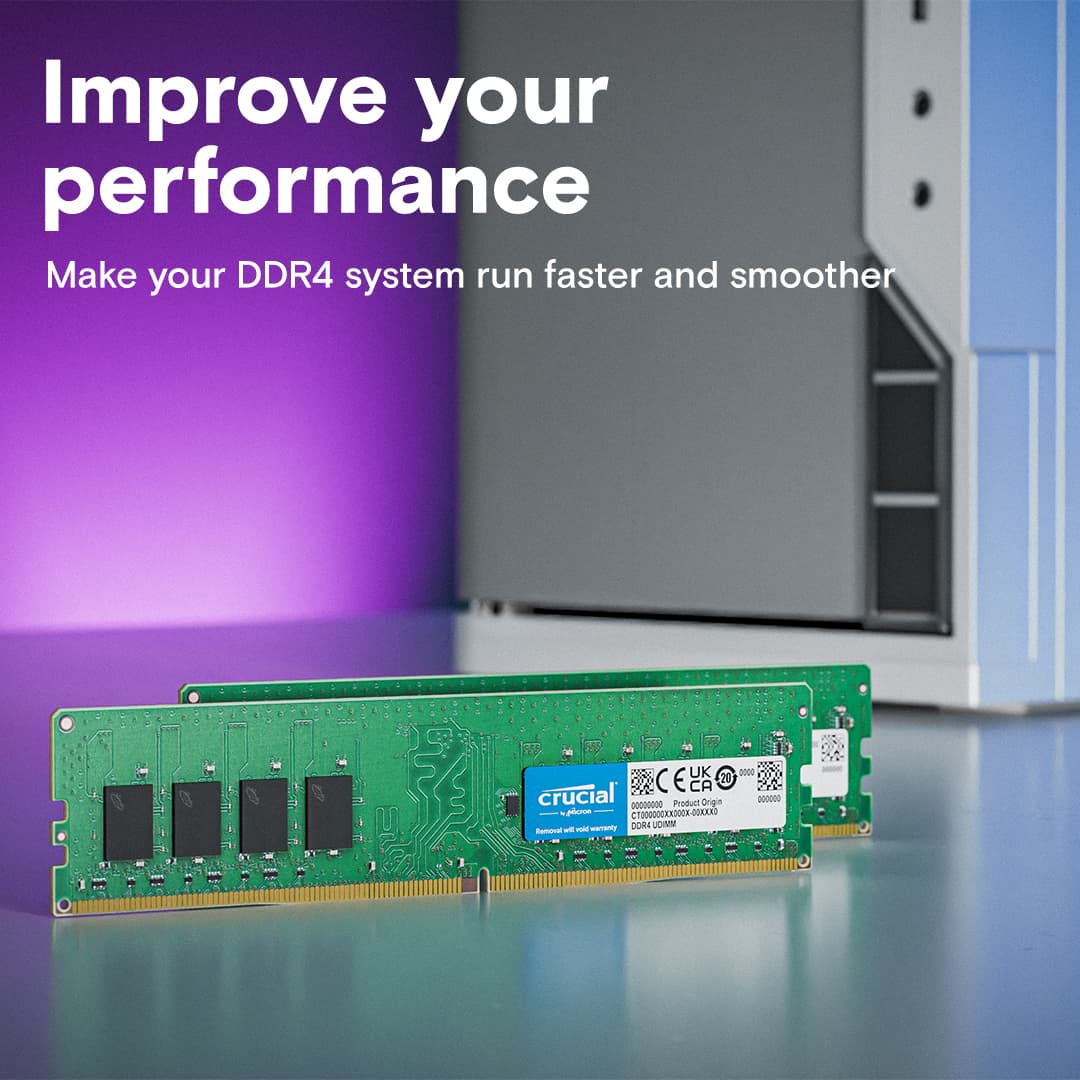 رم کامپیوتر کروشیال Crucial 16GB DDR4-3200 CL22 UDIMM — تصویر ۸