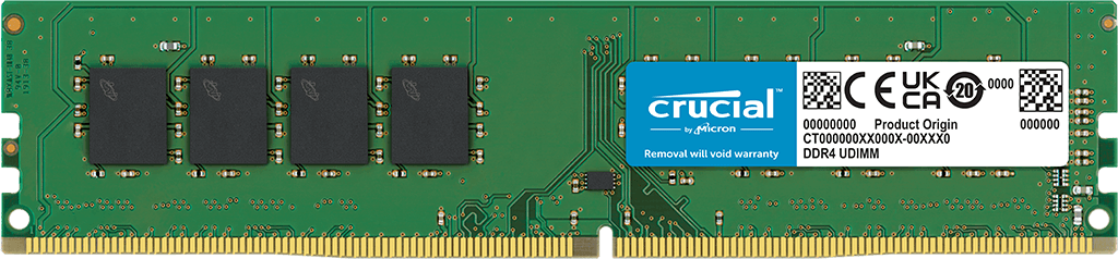 رم کامپیوتر کروشیال Crucial 16GB DDR4-3200 CL22 UDIMM