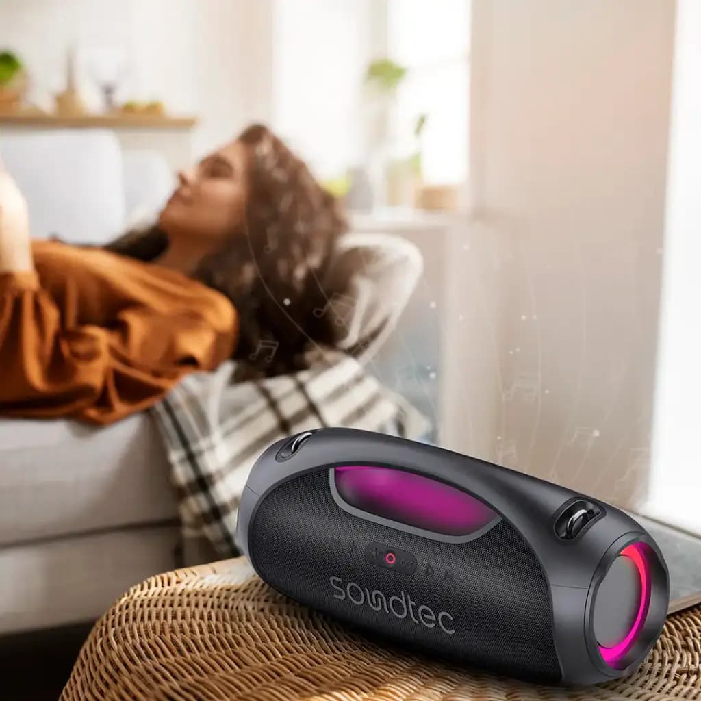 پرودو اسپیکر بلوتوثی 120 وات پرودو Porodo Soundtec Rush Bluetooth Speaker 120W — تصویر ۵