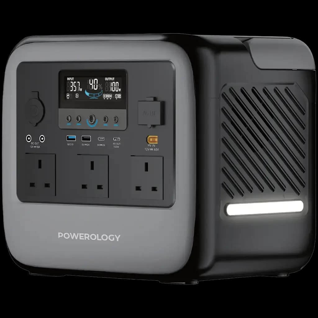 پاوراستیشن 1200وات پاورولوژی Powerology Pater III Portable 945Wh Generator 1200W — تصویر ۲