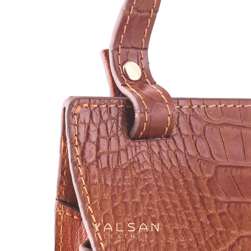 کیف دوشی زنانه چرم یلسان مدل ساینا کد GC-02-30 — تصویر ۵