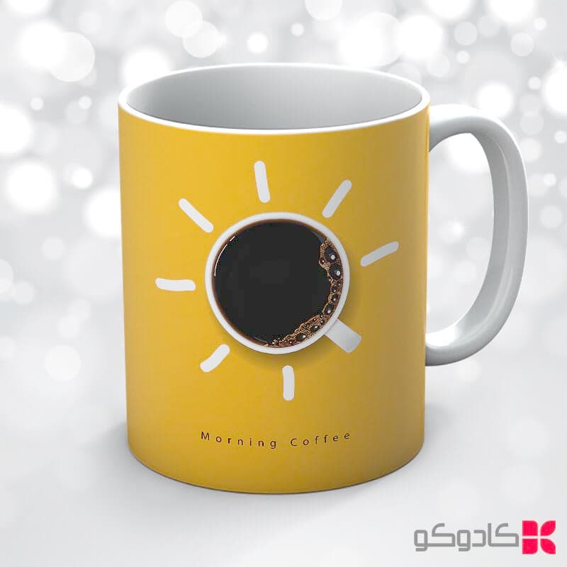 ماگ طرح قهوه کد 66007 — تصویر ۳