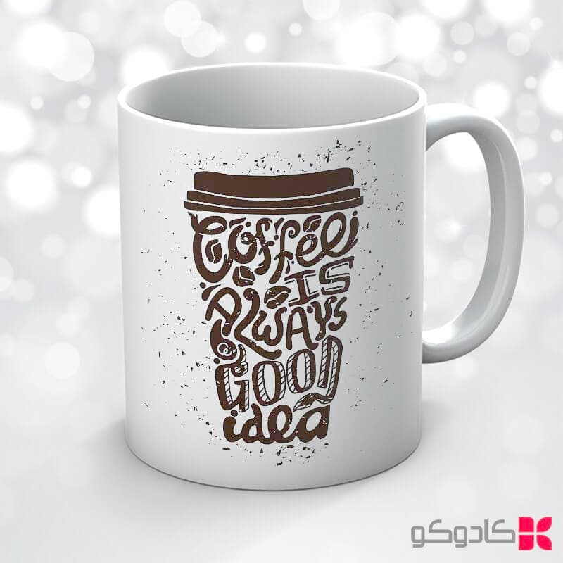 ماگ طرح قهوه کد 66006 — تصویر ۶